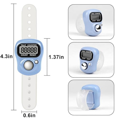 Electronic Finger Clicker Counter 5-Digit LCD Hand Tally Counter Clicker for Knitting, Lap, Goods Counting, Golf