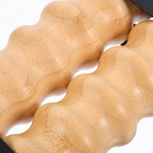 FUOYLOO Wooden Handle Exercise Bands Set for Shoulder Workout and Joint Rehab, Portable Stretch Stick Strength Training Equipment for Full-Body Fitness and Home Gym