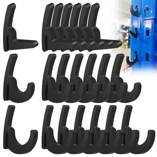 Universal Hooks - 7 x L/7 x J/7 x Pcs Long J Hook, Approximately 40 lbs. Capacity Compatible with Garage Shelving & Industrial Storage Racks and Other with Keyhole Slots