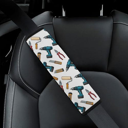 2PCS Occupation Tool Seat Belt Cover Breathable Seat Belt Cushion for Adults and Children, All Vehicles, Comfortable Driving - color: Pattern 351