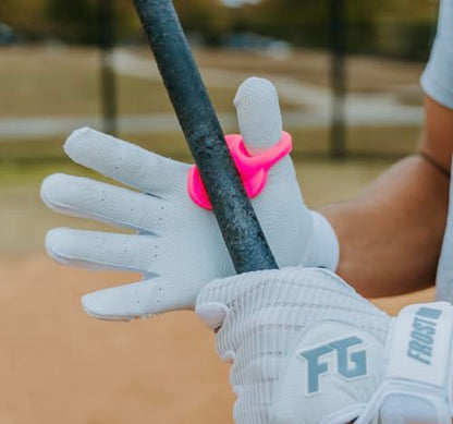 Baseball Thumb Guard, Batters Batting Grip, Finger Guard, Accessory, Batting Protection, Reduce Bat Sting, Hitter, Tool, Bat, Hitting Accessory - color: V1 Pink