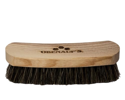 Obenauf's All Natural Horsehair Bristle Brush - Leather Boots & Shoes Care, Use With Leather Oil & Conditioner
