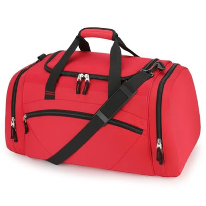 Uarition Mens Gym Bag, 55L Large Sports Duffle Bags, Workout Bags Lightweight, Red | For Travel, Carry On Weekender - color: Red