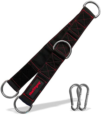 THEFITGUY Cable Extension Strap for Cable Machine Attachments, Gym (Single) | Multifunctional heady-duty strap with 5 length options for cable machines, handles, ropes, pull-up bars & more