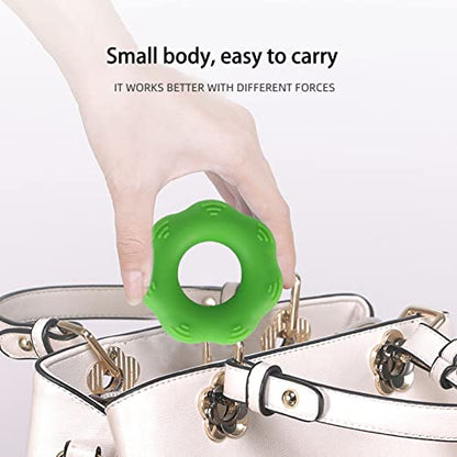 Hand Grip Strengthener Set Finger Exerciser Silicone Grip Strength Trainer Resistance Bands Finger Stretcher for Senior Arthritis Relieve Wrist Pain
