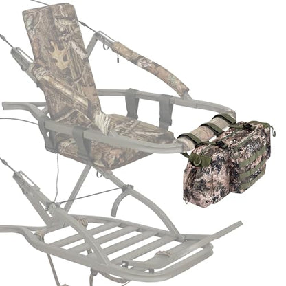 UIIHUNT Treestand Front Storage Bag, Tree Stand Accessories for Hunting, Treestand Accessories, Tree Stand Accessories, Compatible with Most Commercially Available Treestands, Camo, One Size Fit All