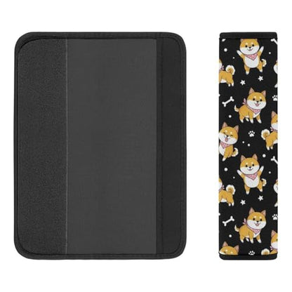 Universal Fit Seat Belt Shoulder Pad for Kids, Car Seats Pushchair Strollers High Chair Pushchair, 1 Pair Shiba Inu Automotive Seat Belt Protector - color: Pattern 36