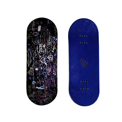NOAHWOOD PRO Fingerboards Finger Skateboards(NW11s Kickflip Deck 97mmx34mm 5-Layer Colour Maple Wooden Handmade)+(Update 34mm Noah ii Trucks)+(NW iii Logo Handmade Wheels) (Graduate ii) - color: Graduate Ii