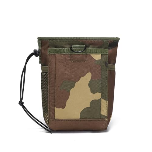 Oxford Fabric Climbing Chalk Bag Drawstring Pouch, Outdoor Accessory Waist Bag for Hiking Camping Small Gear Recovery - color: Camouflage