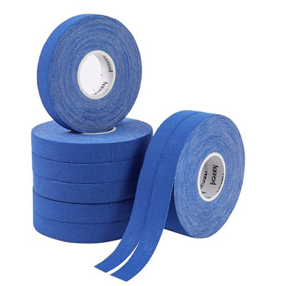 Bighorn Athletics Climbing Finger Tape with Retro Design Female Climber Tin Canister, 0.5-Inch x 45-feet, 8-Rolls, Blue - color: Blue