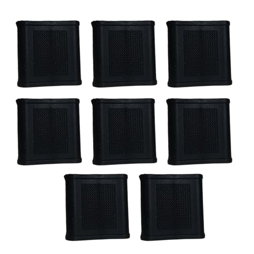 8Pcs Light Weight Silicone Finger Protectors Nonslip Golf Finger Cover Sleeve Sports Fingers Band Hand Protector Hand Protector - color: Black, size: Small