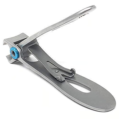 KOHM Nail Clippers for Thick Nails - Heavy Duty, Wide Mouth Professional Fingernail and Toenail Clippers for Men, Women & Seniors, Silver - color: Curved-silver