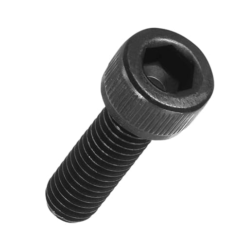 25pcs Socket Head Cap Screws - [M6-1 x 20mm] Alloy Steel Black Oxide Grade 12.9 Internal Hex Screw for 3D Printer Furniture Industrial Use, Black - size: M6-1x20mm