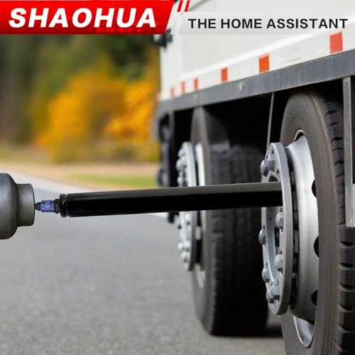 3/4"(19mm) Nut Driver 12", Deep Nut Runner Hollow Socket with 1/4" Hex Shank Adapter, 1/2" Drive 3/4 Socket for Ceiling Long Threaded Rod Bolts, Ductwork, 300mm for Overhead Fastening - size: C. 3/4(19mm) 12"