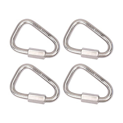 SHONAN Delta Quick Link 2.2 Inch Triangle Quick Links Stainless Steel Triangle Carabiners Marine Grade, 4 Pack, 880 Lbs Capacity - size: 2.2 Inch, 4 Pack(Marine Grade)