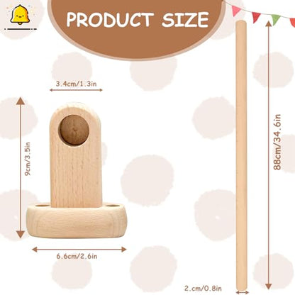 Duomilee Baby Pull up Bar Toddler Pull Up Bar Montessori Wall-Mounted Handrail Ballet Bar for Toddlers Suitable for Baby to Learn to Stand and Support. (35.4 in) - style: 35.4 IN