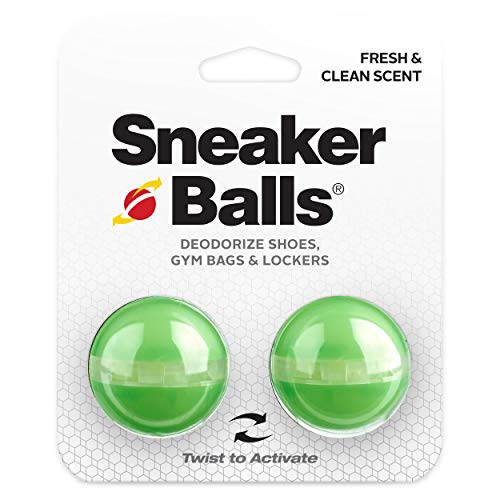 Sof Sole Sneaker Ball Shoe Odor Eliminator & Remover - Fresh, Clean Scent Blocks Odors - Twist-to-Activate - Compact & Durable - Fun, Colorful Designs - Ideal for Shoes, Gym Bags, Lockers - color: Purple Ice (Fresh & Clean), style: 2 Pack