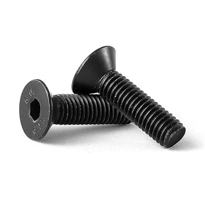 M8-1.25 x 45mm Flat Head Hex Socket Cap Screws Countersunk Bolts, 10.9 Grade Alloy Steel, Black Oxide Finish, Allen Hex Drive, Metric Fully Threaded, 10PCS - size: M8-1.25 x 45mm(10PCS)