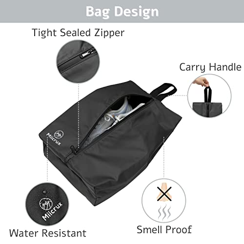 Travel Shoe Bag, Odor Absorbing Bag, Water Resistant, Shoe Storage, Organizer Shoe Pouch with Zipper for Men and Women