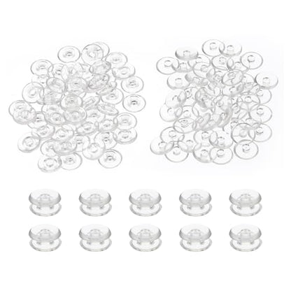 PATIKIL M5x2mm Plastic Binding Post, 50 Sets Plastic Chicago Screws Binding Screw Rivet Post Press-on Buckle for Leather Scrapbook Photo Albums, Transparent - color: Transparent, size: M5x2mm