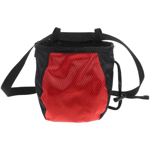 SUPVOX Outdoor Climbing Non-Slip Powder Bag Adjustable Belt Large Capacity Chalk Storage Pouch for Gymnastics and Rock Climbing Reusable Waist Bag for Sports
