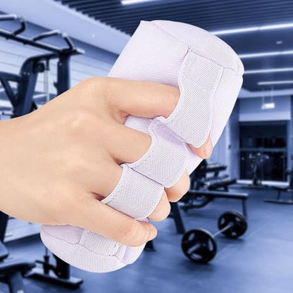 Fingers Separation Pad Finger Splitter Accessory Protector Hand Cushion for Training Exercise Adults Athlete Rock Climber - color: Light Purple