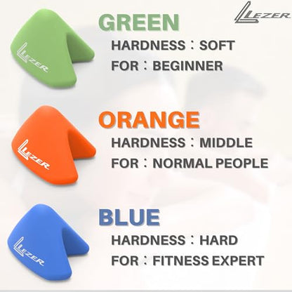 LEZER, Trigger Massage Point, Manual Massage Ball, Muscle Knots Relief Tool, Myofascial Release, Physical Therapy, Plantar Fasciitis, Set of 2 (Orange Trigger and Black Ball) - style: 07 - Trigger Orange + Hard Ball