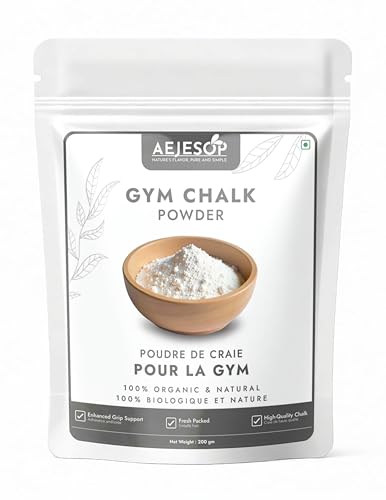 AEJESOP Sports Chalk for Rock Climbing, Weight Lifting, Gymnastics, Tennis & More, 7oz (200g)