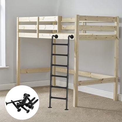 100-300cm Wall Mounted Metal Step Ladder for Attic Bunk Bed Height Entrance Egress Ladder, Basement Window Well Egress Ladder with Kit, Load 150 Kg/330 Lbs(155cm/61in) - size: 155cm/61in