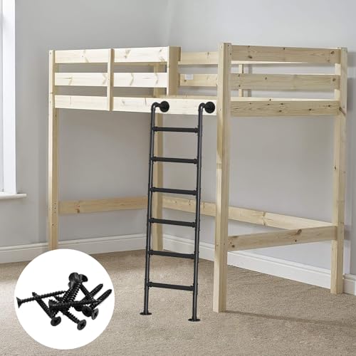 100-300cm Wall Mounted Metal Step Ladder for Attic Bunk Bed Height Entrance Egress Ladder, Basement Window Well Egress Ladder with Kit, Load 150 Kg/330 Lbs(160cm/63in) - size: 160cm/63in