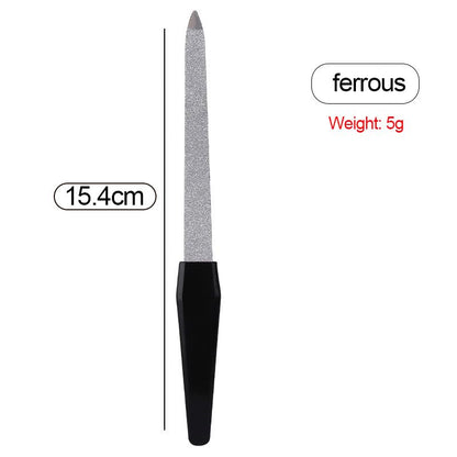 Metal Nail File (3 Pack), Metal Nail Files for Natural Nails, Stainless Steel 6 Inch Nail File with Sharp Pointed Tip Non Slip Handle,Double Sided Fingernail Files for Natural Nails Toenail