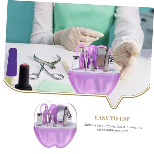 Nail File Set Fingernail Trimmer Tools Storage Case for Camping Travel Hiking Daily Use
