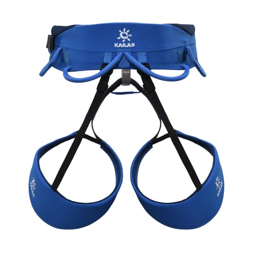KAILAS Airo Rock Climbing Harness Men Roofing Harnesses Rescue Mountaineering Safety Belt Women Comfortable Lightweight - color: Smart Blue, size: Medium