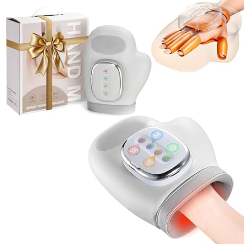 hand massager for arthritis and carpal tunnel glove 2025 new, Hand Massager with Heat and Compression, Ideal Gift for Hand Strengthening Finger Massager Relief, Carpal Tunnel Massager for Men Women