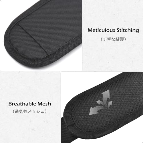 Bag Shoulder Strap Replacement Adjustable Strap with Padded Metal Hooks for Crossbody Bags Messenger Bags Laptops - color: 01# Black with Padded