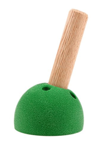 Atomik Rock Climbing Holds Set of 10 Screw-On Pegboard Receivers in Green for 15 Degree Wall