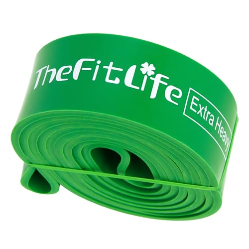 TheFitLife Pull Up Assistance Bands- Resistance Bands for Working Out, Long Workout Bands for Exercise, Fitness Band for Pullup Assist, a Substitute of Dumbbell Set and Kettlebells, Barbell - color: Green