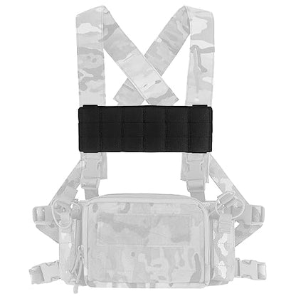 Tactical Micro Front Panel for D3CRM MK4 Vest,Tactical MOLLE Panel Phone EUD Bridge Gear Expansion Accessory