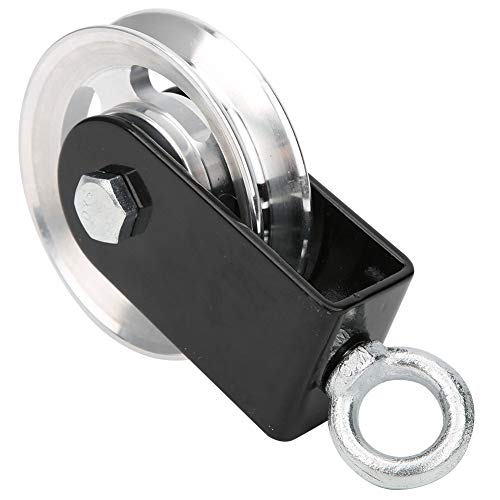 Fitness Equipment Bracket Stainless Steel Pulley Mute Hanging Wheel DIY Accessory – Heavy Duty Bearing Lifting Pulley for Indoor Outdoor Rope Training Sturdy Supports