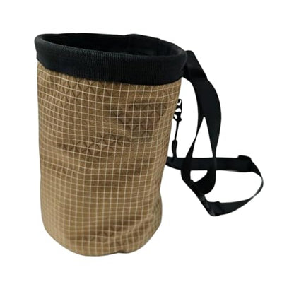 harayaa Climbing Chalk Bag Pouch Drawstring Opening Adjustable Waist Belt Waterproof Polyethylene Lightweight Suitable for Gymnastics Bowling Weightlifting Gi