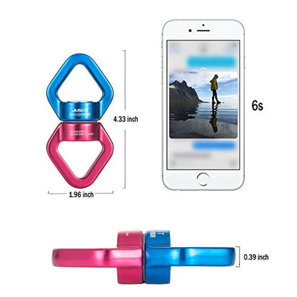 Blue Red Swing Swivel, 30 KN Safest Rotational Device Hanging Accessory - color: Red, size: 30 KN