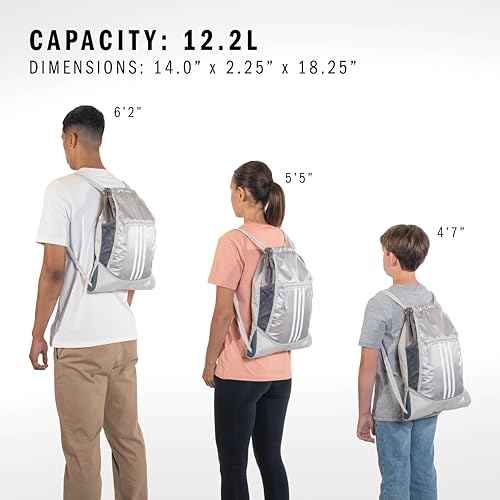 adidas Alliance Sackpack – Drawstring Backpack for Sports, Small Gym Bag, Team Shock Pink/2, OSFA - color: Team Shock Pink/2