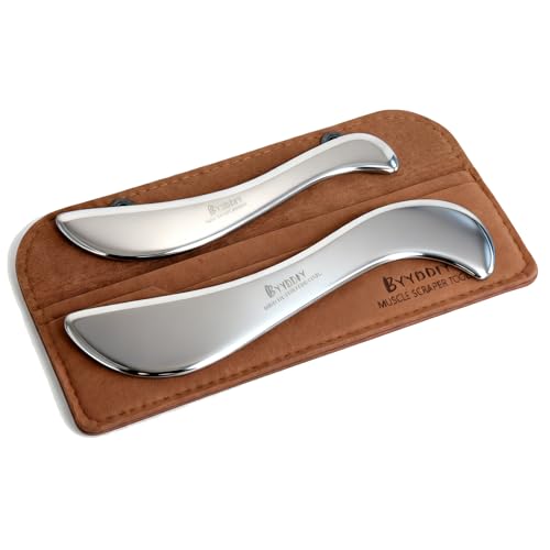 BYYDDIY-Large and Small Set,Stainless Steel Gua Sha Muscle Scraper Tool-Scraping Massage Tools,Scar Tissue Tool for Physical Therapy Tool ﻿ - style: S&s.S