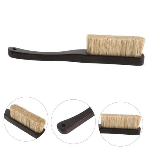 Boar Hair Climbing Chalk Brush with Ergonomic Wood Handle for Outdoor Climbers, Natural Surface and Grip Cleaner, Reducing Hand Fatigue and Quick Drying for Lengthy Climbs