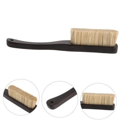 Boar Hair Climbing Chalk Brush with Ergonomic Wood Handle for Outdoor Climbers, Natural Surface and Grip Cleaner, Reducing Hand Fatigue and Quick Drying for Lengthy Climbs