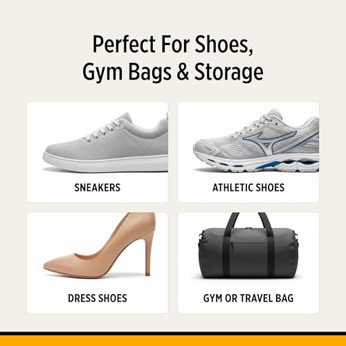 StinkERASERS Activated Charcoal Shoe Deodorizer Bags, 2 Pack | Natural Odor Eliminator, Shoe Smell Remover, Reusable Unscented, Moisture Absorber Inserts, For Sneakers, Boots & Gym Bags - style: 2 Pack