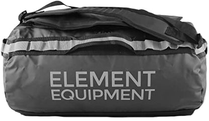 Element Equipment Trailhead Duffel Bag Shoulder Straps Waterproof Black/Grey Large - color: Black/Grey, size: Large 85 Liters