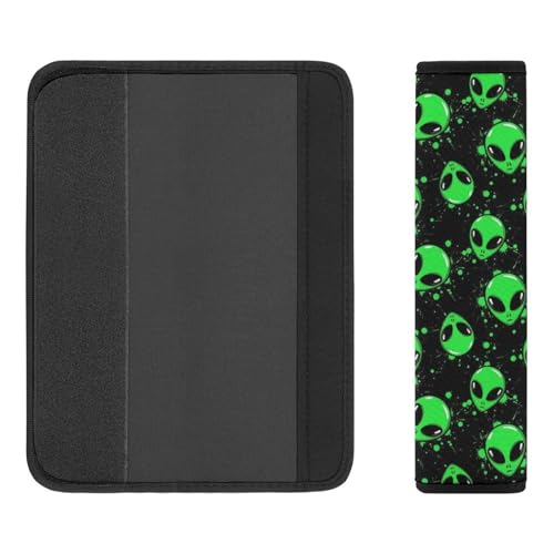 2 Pack Universal Fit Car Seat Belt Pad for Adult Use, All Vehicles, Alien Seat Belt Covers Cushion, Anti-Slip Pad - color: Pattern 881