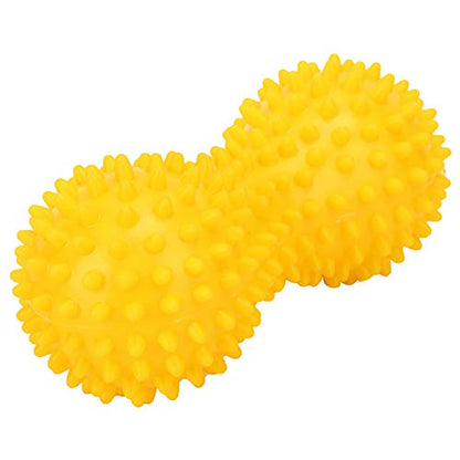 aqxreight , Spiky Fascia Relaxation for Fitness, High Density PVC Relief Tool with Strong Spikes, Plantar Foot & Full Body - color: Yellow