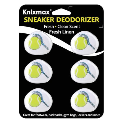Knixmax Versatile Deodorizer Balls for Shoes Gym Bags Home Freshener for Closets Lockers Odor Eater Eliminate Unpleasant Scent Fresh Linen Tennis